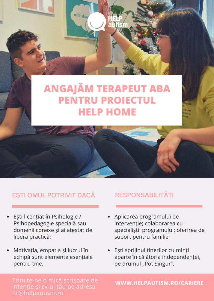 Anunt terapeut Help Home