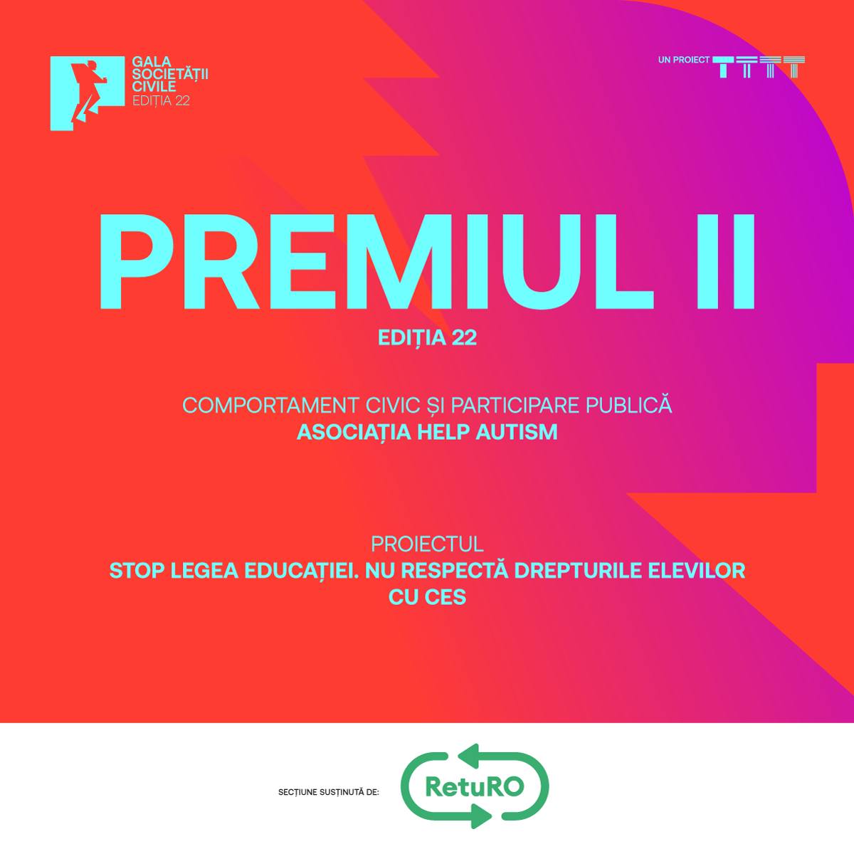 Premiul 2 Legea educatiei